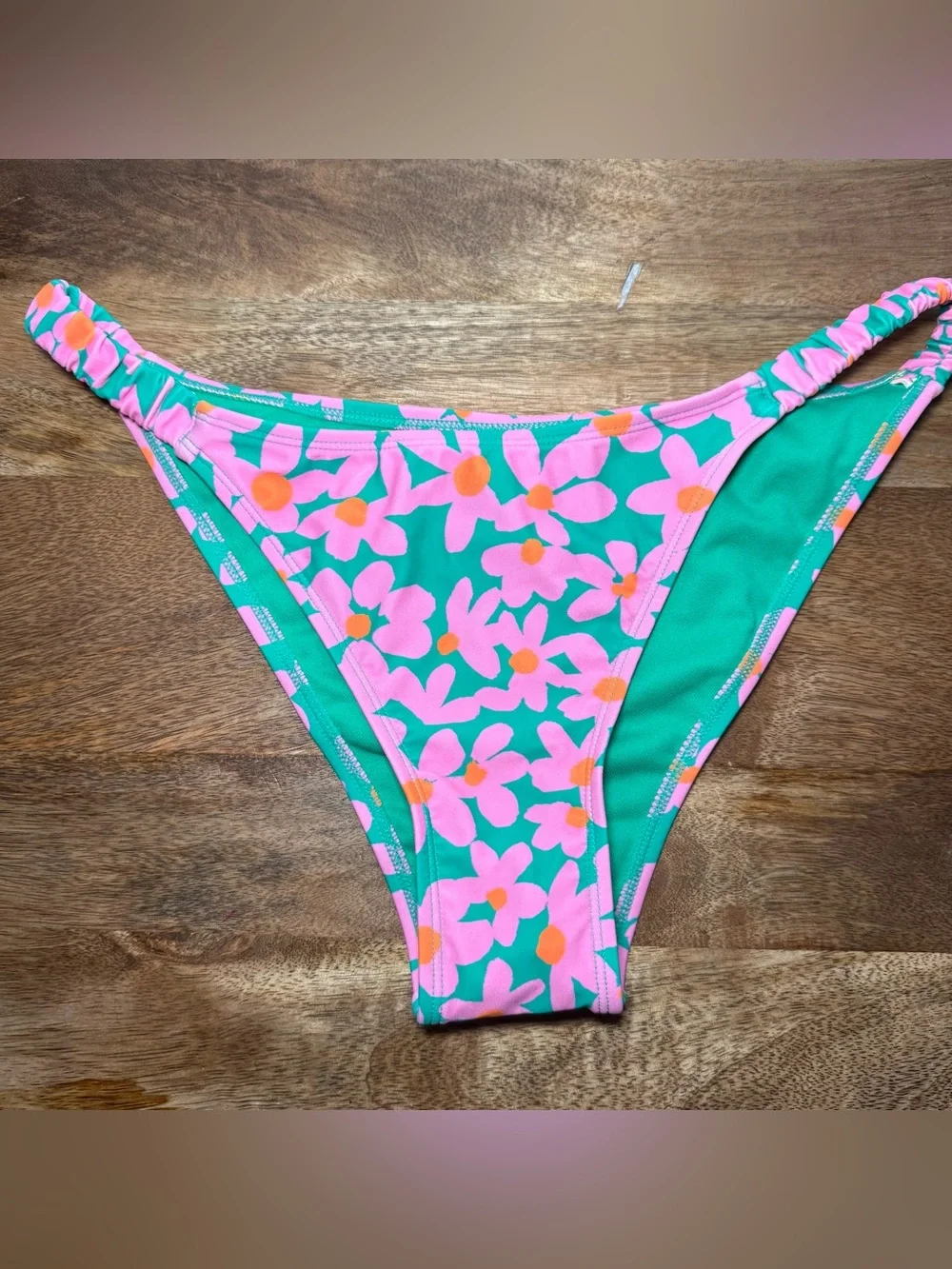 Wild Fable™ - Shirred Straps Low-Rise High Leg Extra Cheeky Bikini Bottom